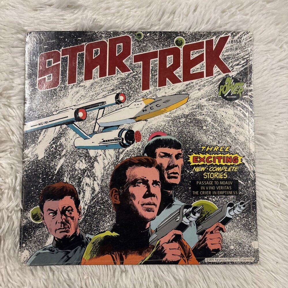 Star Trek (1975, Vinyl LP, Power Records) 8158 Three Exciting New Stories VG+